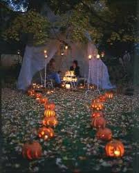Trick Or Treating Tent Backyard Halloween Party Outdoor Halloween Parties Halloween Camping