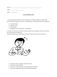 Section banswer all the questions.a group of pupils carry out an activity. Soalan Ujian Sains Tahun 4