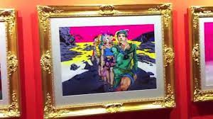 By araki, hirohiko (0) rohan, a young mangaka, is led by a mysterious woman to a cursed painting deep in the bowels of the louvre. Jojolion Exhibition Lucca 2014 Hirohiko Araki Youtube