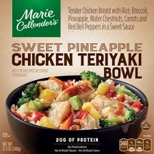 As it stands, the vegetables were totally unseasoned and there was still a bit of liquid left in the container after cooking. Marie Callender S Sweet Pineapple Chicken Teriyaki Bowl Frozen Meal 12 3 Oz Kroger