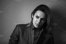 Dramatic Black And White Portrait Of Dark Portrait Black And White Portrait