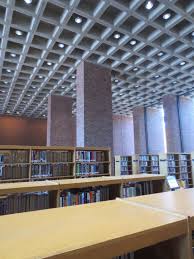 Cleo Rogers Memorial Library Columbus Ind I M Pei And Partners Architects Waffle Ceiling Columbus Indiana Concrete Ceiling