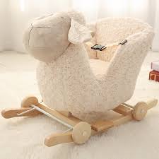Een Jaar Verjaardagscadeau Houten Hobbelpaard Met Shine En Muziek Leuke Schommelstoel Baby Slapen Tool 12 Maanden Kinderspeelgoed Rijden Op Dieren Speelgoed Aliexpress