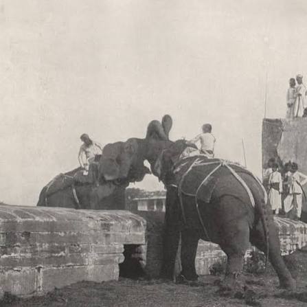 Elephant Fight, Vadodara - 1890s. During the reign of Gaekwad's, Baroda was one of the major hub for sports to lines of Olympics. Maharaja Sayajirao Gaekwad III was known for promoting Indian
