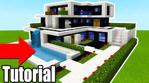 Akila gaming's modern minecraft mansion is a spectacular sight. Minecraft Tutorial How To Make A The Ultimate Modern House 2018 2018 Modern House Tutorial Youtube