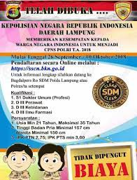 Kepolisian negara republik indonesia (polri) adalah kepolisian nasional di indonesia, yang bertanggung jawab langsung di bawah presiden. Polda Lampung Rekrutmen Cpns Polri Ini Dia Formasinya Radarcom Id