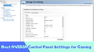The resolution to such a problem is to change a setting. Best Nvidia Control Panel Settings For Gaming Play Computer Games Nvidia Graphic Card