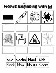 Png (pdf to be uploaded) size: Cut N Paste For Bl Blends Worksheets