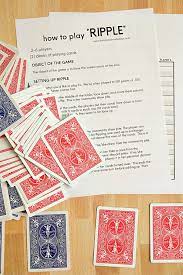 How To Play Ripple Family Card Games Fun Card Games Playing Card Games