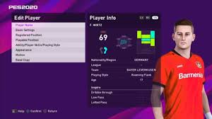 Und natürlich ein zufriedener auftraggeber. Florian Wirtz Face E Football Pes 2020 Bayer Leverkusen Youtube