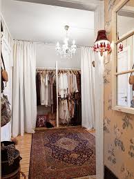50 Scandinavian Ideas To Transform Your Home Into Chic Living Closet Curtains Diy Wardrobe Wardrobe Design