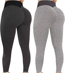 Buy Kkuy Women S Tiktok Leggings 2 Piece Stretch Yoga Leggings Fitness Running Gym Sweatpants Online In Taiwan B08zmzp1qr