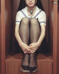 国模套图团子系列-JK黑脚少女 70P 私密呈现