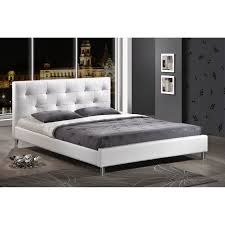 Weiss Full Size Plattform Einschliesslich Schlafzimmer Mobel Hoch Galerie Bilder Die Moderne Konig Frame Und So Bett Modern Weisses Lederbett Schlafzimmer Design