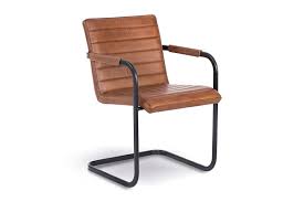 Ob stühle freischwinger, schalenstuhl leder, armlehnstuhl im klassischen, industriellen, retro und modernen stil. Freischwinger Stuhl Aus Echtleder Und Stahl Holzpiloten