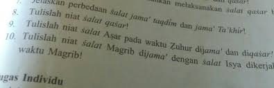 Hukum salat jamak hukum mengerjakan salat jamak adalah mubah (diperbolehkan) bagi orang yang memenuhi persyaratan. No 8 9 10 Bantu Jawab Dong Brainly Co Id