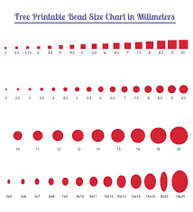 Bead Size Chart Bead Size Chart Beading Tools Basic Jewelry