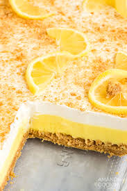 It would make a great addition to your easter celebration too. Lemon Cream Cheese Pudding Dessert Amanda S Cookin One Pan