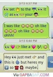 Funny Emoji Conversation About Song Lyrics Funny Emoji Texts Emoji Texts Funny Texts