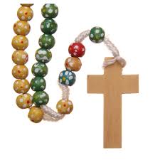 These rosaries are crafted as gorgeous rosaries, that last for a long time. Missionary Rosary Beads In Wood With Flowers Online Sales On Holyart Co Uk