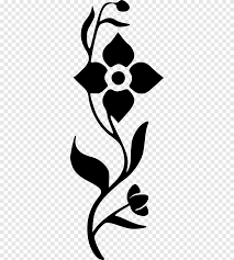 Png bunga dekorasi perhiasan template biru. Flower Black And White Flower Blue Leaf Png Pngegg