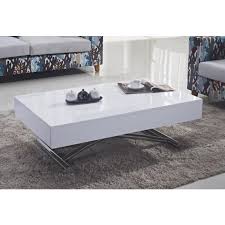 Table Basse Relevable Cube Blanche Brillante E Table Basse Relevable Table Basse Table Basse Blanche