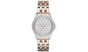 The collection by emporio armani features the finest italian all watches for men. Buy Armani Exchange Ladies Silver And Rose Gold Bracelet Watch Womens Watches Argos