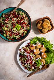 Schnelles 30 Minuten Tabouleh Mit Falafel Apple And Ginger Rezept Falafel Beilage Fettarme Gerichte Proteinreiche Vegetarische Rezepte