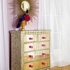 Chest of drawers covered with amber mirror bronzed skirting glass flower knobs. 7 Funky Ways To Update Your Chest Of Drawers Ideas Inspiration