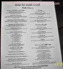 Flour tortilla with chicken, tofu, or shrimp, black beans, rice, cheese, jicama, grilled pineapple, and spiced jerk sauce, topped with hot salsa and sour cream. Online Menu Of Black Cat Bakeshop Kitchen Restaurant Enterprise Alabama 36330 Zmenu