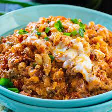 Crock Pot Homestyle Ground Beef Casserole Spicy Southern Kitchen Recipe In 2020 Ground Beef Casserole Ground Beef Beef Casserole