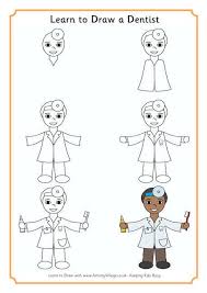 Learn To Draw A Dentist Learn To Draw Drawings Drawing For Kids