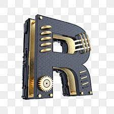 Black Gold Mechanical Stereo Letter R Letter English 26 Letters Png Transparent Image And Clipart For Free Download In 2021 Letter R Cool Backgrounds Black Backgrounds
