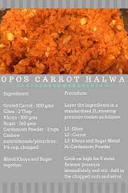 Opos Carrot Halwa Instant Recipes Indian Food Recipes Sweet Desserts