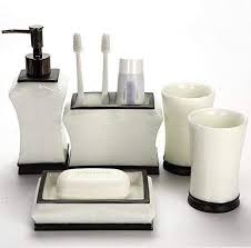 Looking Back Is The Shore Creative Brushed Nickel Bathroom Accessories Set 5piece Bath Ense In 2020 Bathroom Accessories Sets Bathroom Accessories Soap Pump Dispenser