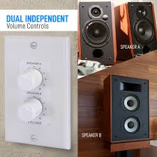 We did not find results for: In Wall Speaker Volume Control Home Audio Smart 2 Channel A B Dual Channel Speakers Controller Selector Pod Box Rotary Knob Fader Control Up To 2 Pair Of Indoor Or Outdoor Speakers