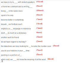 Definisi, penggunaan dan contoh kalimat so dan such dalam bahasa inggris & artinya beserta contoh soal latihan. Tolong Bantu Saya Lengkapi Kalimat Rumpang Dibawah Ini Brainly Co Id