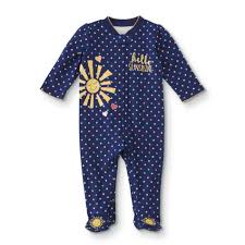 Check spelling or type a new query. Little Wonders Infant Girls Footed Pajamas Sunshine Dots