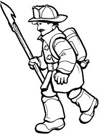 Maltese cross fire department coloring pages download coloring pages fireman coloring pages fire fighter coloring pages sesame street ernie the firefighter pin maltese clipart firefighter 3. Fireman Wirh Pike Pole Coloring Page Kids Play Color