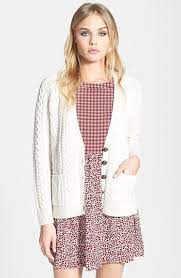 Topshop Cable Knit V Neck Cardigan Nordstrom V Neck Cardigan Cardigan Fashion Cable Knit