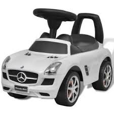 A Vidaxl Mercedes Benz Coche Correpasillos Blanco Infantil Ninos Auto Juguete Coches Infantiles Coche Para Ninos Mercedes Benz