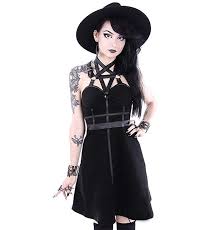 Pentagram Party Dress Fashion Witchy Outfit Restyle Clothes
