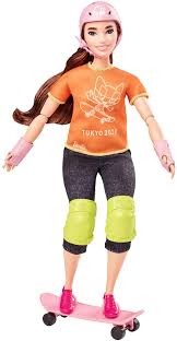 Outlook for the tokyo 2020 games. Amazon Com Barbie Olympic Games Tokyo 2020 Skateboarder Doll With Uniform Tokyo 2020 Jacket Medal Skateboard Wrist And Kneepads For Ages 3 And Up Toys Games