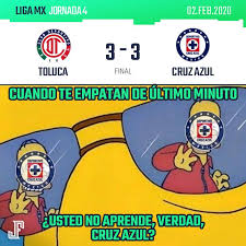 Result of cruz azul vs toluca 15 august 2021 match. Los Memes De La Cruzazuleada De La Maquina Ante Toluca