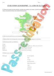Ce s permet de séparer la france en deux grandes zones : Relief De La France Ce2 Cm1 Evaluation Par Pass Education Fr Jenseigne Fr