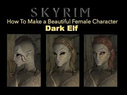 It is one of the most beautiful elf names for baby boys. Skyrim Special Edition How To Make A Good Looking Character Dark Elf Female No Mods Youtube