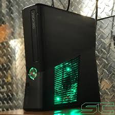 As part of an ea play punch card. Custom Black Xbox 360 Slim Rgh2 250gb Preloaded W Green Led S Ready Sharky S Customs Llc