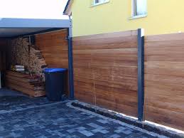 Sichtschutzzaun Holz Larche Metall Anthrazit Modern Stahlzart Sichtschutzzaun Holz Sichtschutzzaun Zaun