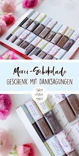 Maybe you would like to learn more about one of these? Mini Diy Merci Schokolade Als Personliches Geschenk Mit Danksagungen Trytrytry