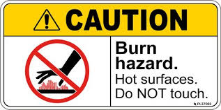 Ansi Label Caution Burn Hazard Do Not Touch Labels Caution Burns